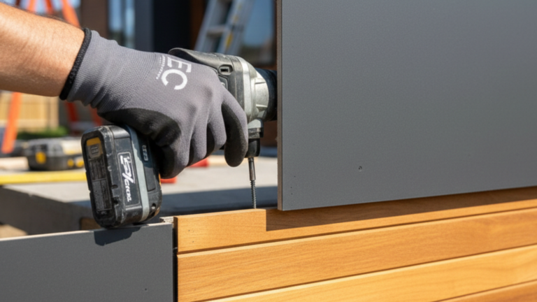home cladding installation on a residential property
