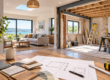 Home renovation project showing a modernised living space and construction work in Devon