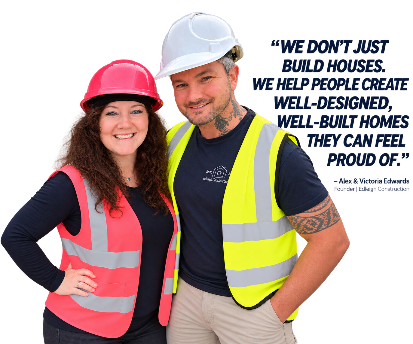 Victoria and Alex Edwards | Founders of Edleigh Construction Ltd